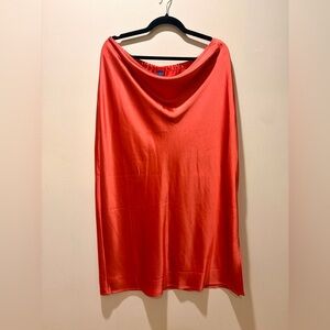 Old Navy Coral Satin Maxi Skirt